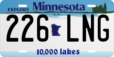 MN license plate 226LNG