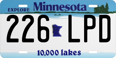 MN license plate 226LPD