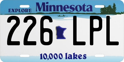 MN license plate 226LPL