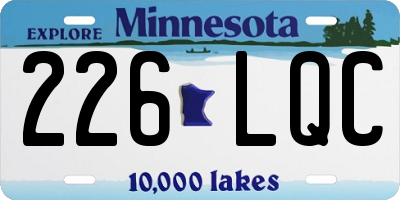 MN license plate 226LQC
