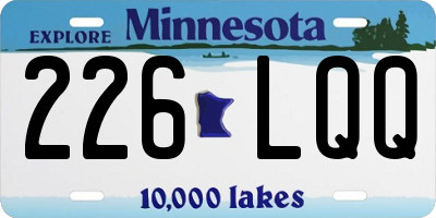 MN license plate 226LQQ