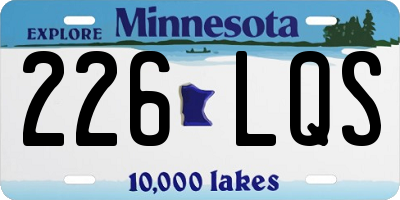 MN license plate 226LQS