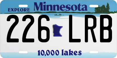 MN license plate 226LRB