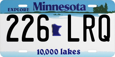 MN license plate 226LRQ