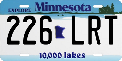 MN license plate 226LRT