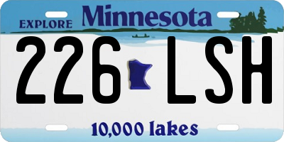 MN license plate 226LSH