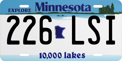 MN license plate 226LSI