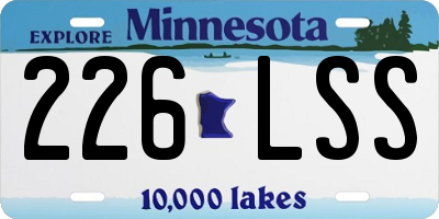 MN license plate 226LSS