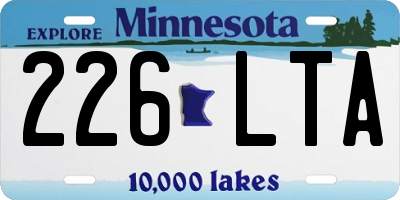 MN license plate 226LTA
