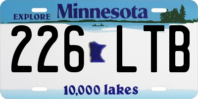 MN license plate 226LTB
