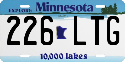 MN license plate 226LTG