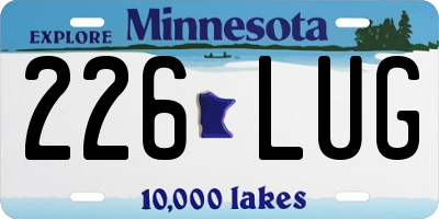 MN license plate 226LUG
