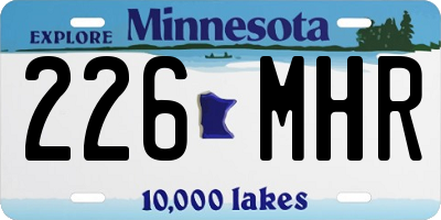 MN license plate 226MHR