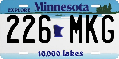 MN license plate 226MKG
