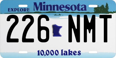 MN license plate 226NMT