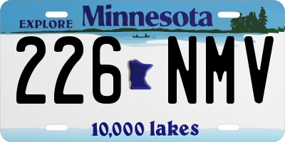 MN license plate 226NMV