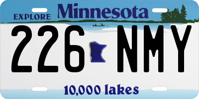 MN license plate 226NMY