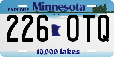 MN license plate 226OTQ