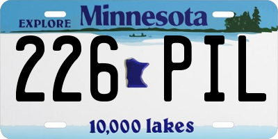 MN license plate 226PIL