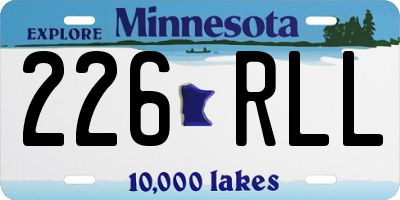 MN license plate 226RLL