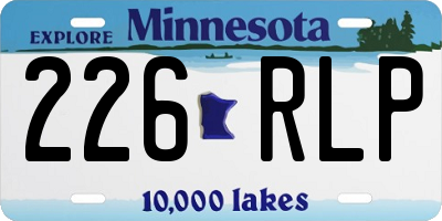 MN license plate 226RLP
