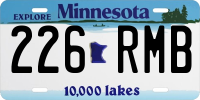 MN license plate 226RMB
