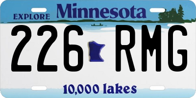 MN license plate 226RMG
