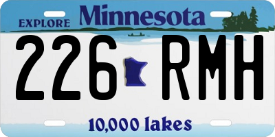 MN license plate 226RMH