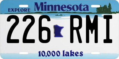 MN license plate 226RMI