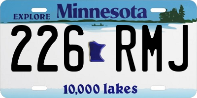 MN license plate 226RMJ