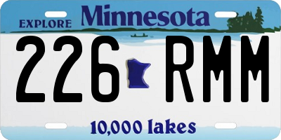 MN license plate 226RMM