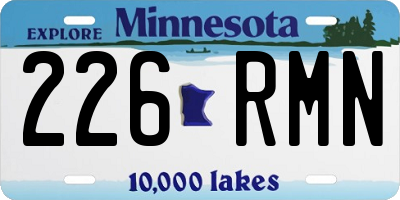 MN license plate 226RMN