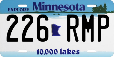 MN license plate 226RMP