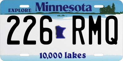 MN license plate 226RMQ