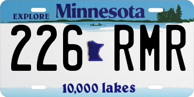MN license plate 226RMR