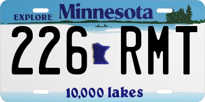 MN license plate 226RMT