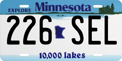MN license plate 226SEL