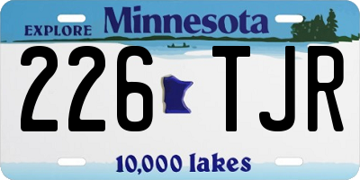 MN license plate 226TJR