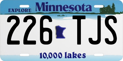 MN license plate 226TJS