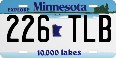 MN license plate 226TLB