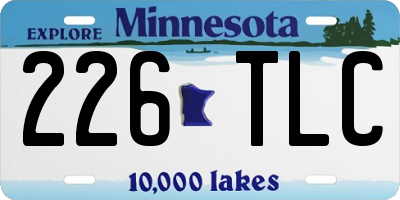MN license plate 226TLC