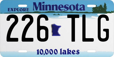 MN license plate 226TLG