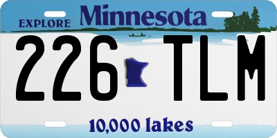MN license plate 226TLM