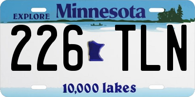 MN license plate 226TLN