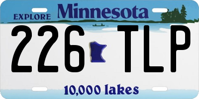 MN license plate 226TLP
