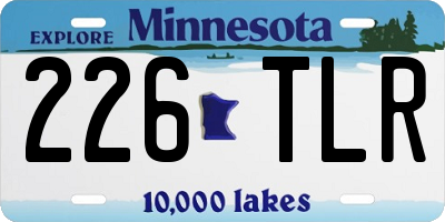MN license plate 226TLR