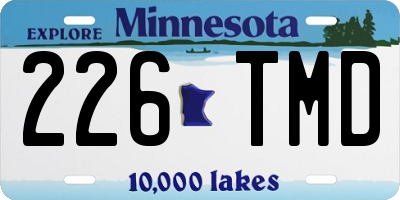 MN license plate 226TMD