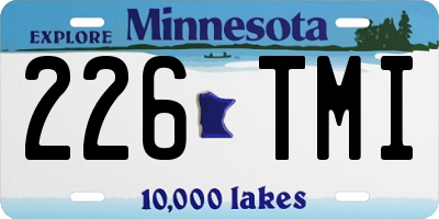 MN license plate 226TMI