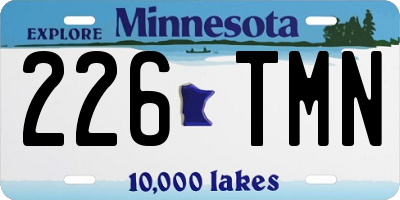 MN license plate 226TMN
