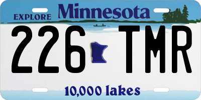 MN license plate 226TMR